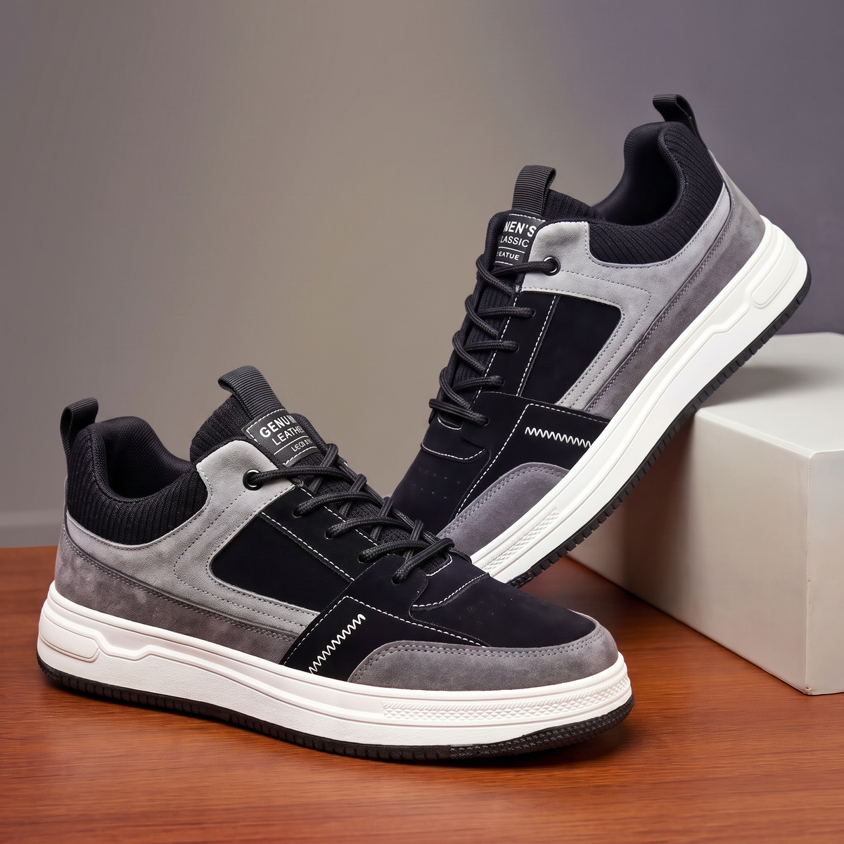 KINROSS PANELLED SUEDE TRAINERS
