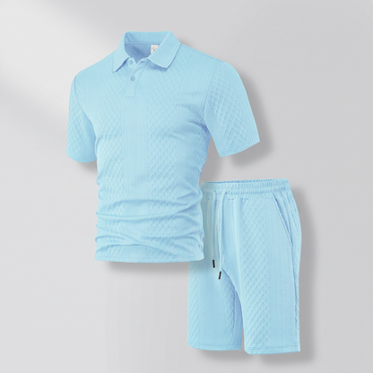 MONTFORD JACQUARD POLO SET