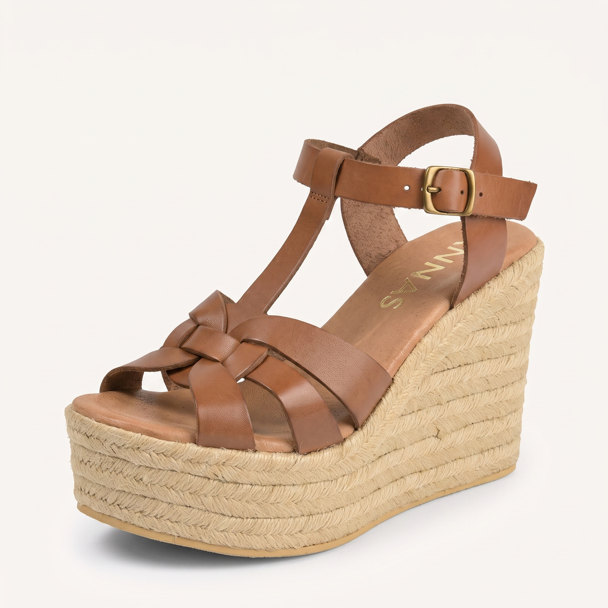 SOLENNE TAN ESPADRILLE SANDALS