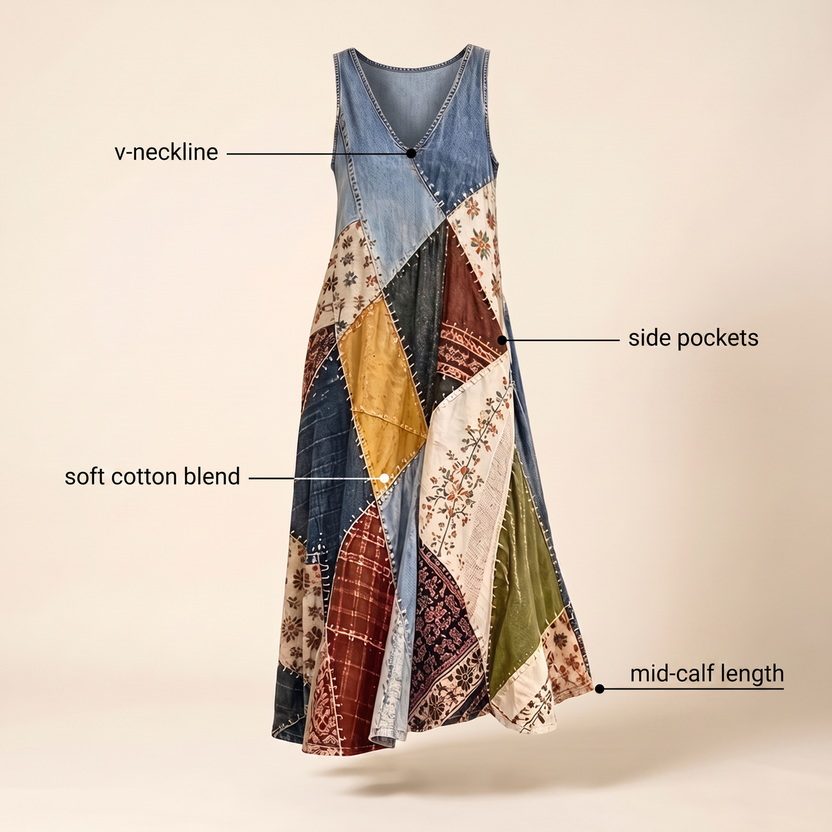 MARLEIGH V-NECK SUMMER DRESS