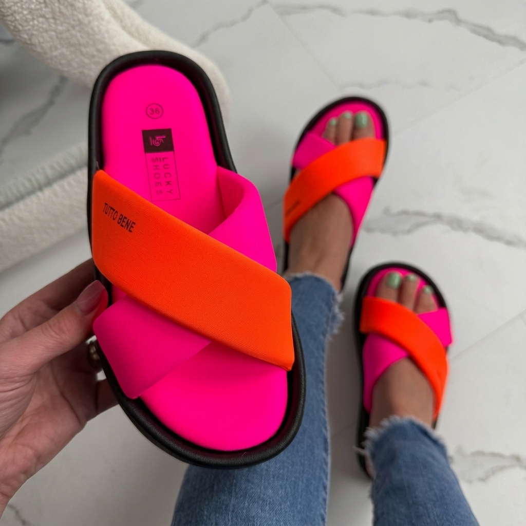 ROSMIRA CROSS-STRAP SUMMER SLIDES