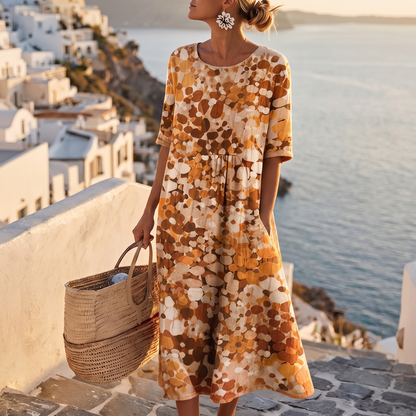 CLOVERLEIGH LOOSE-FIT FLORAL DRESS