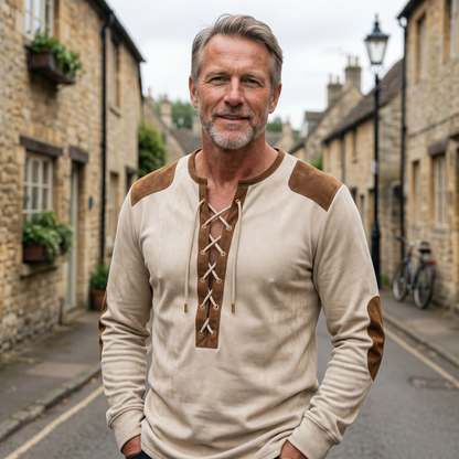 RAVENSHAW VINTAGE LACE-UP SHIRT