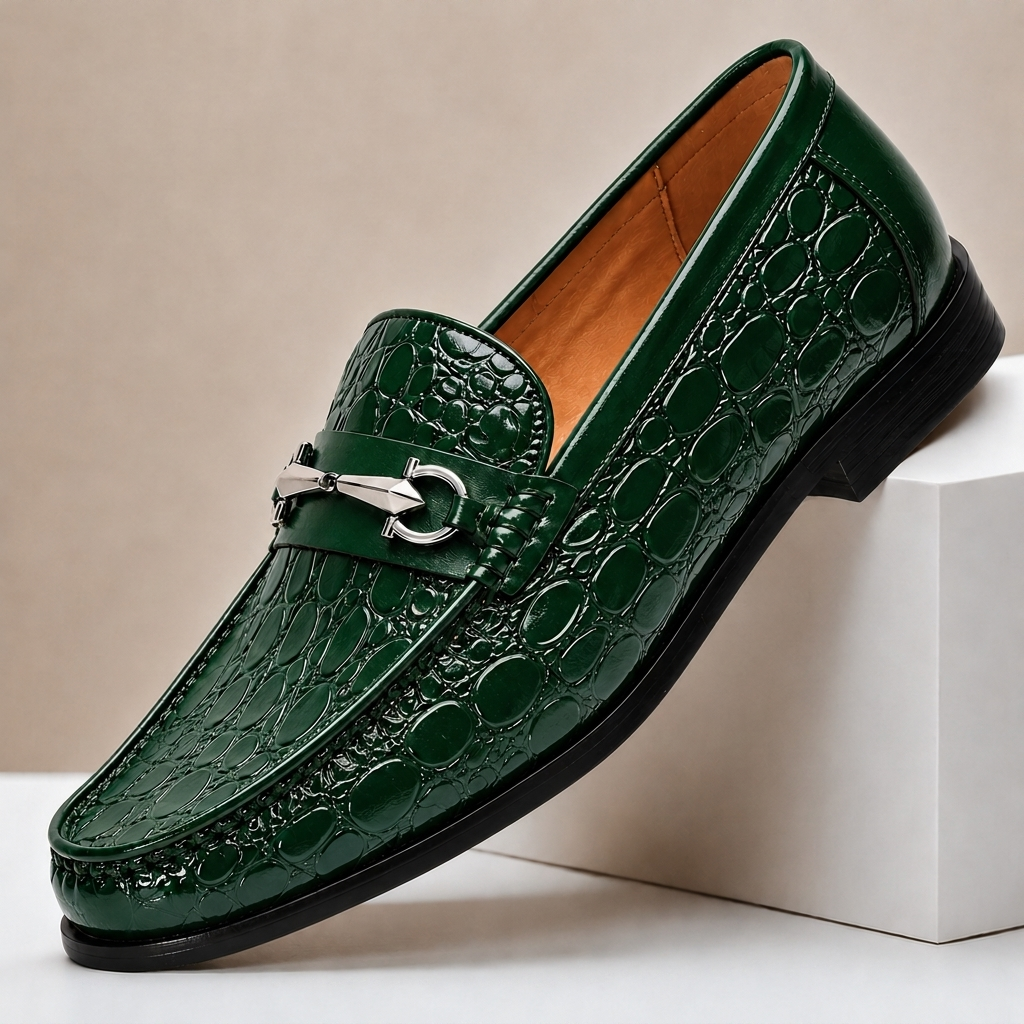 CARROWMERE TEXTURED LEATHER LOAFERS