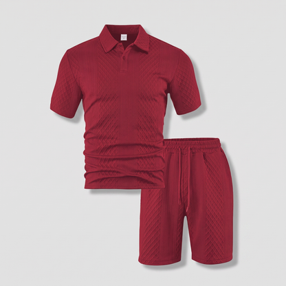 MONTFORD JACQUARD POLO SET