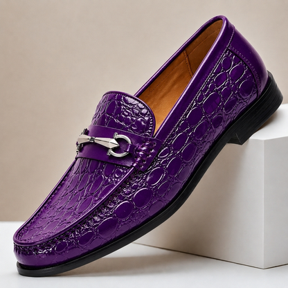 CARROWMERE TEXTURED LEATHER LOAFERS