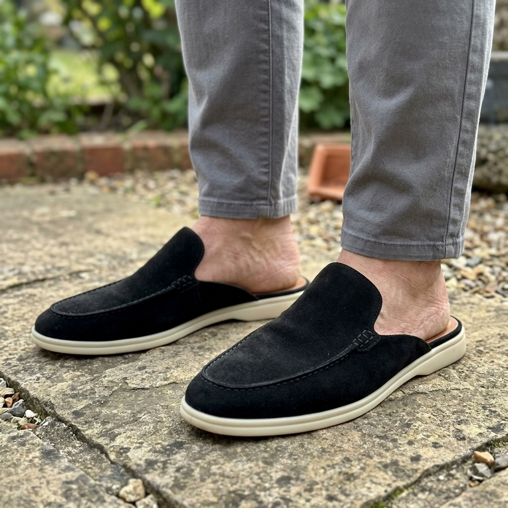 BRACKENLEIGH SUEDE BACKLESS LOAFERS