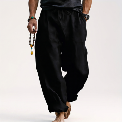 COTSBOURNE RELAXED LINEN TROUSERS