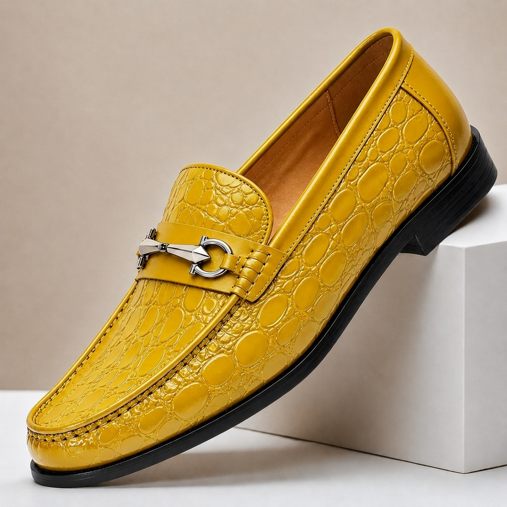 CARROWMERE TEXTURED LEATHER LOAFERS
