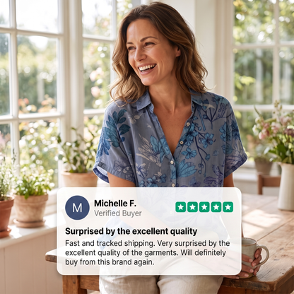 MERRIVALE LEAF-PRINT BLOUSE