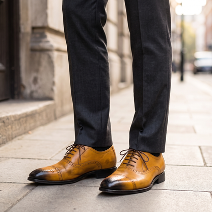 HUXLEY PREMIUM LEATHER LACE-UPS