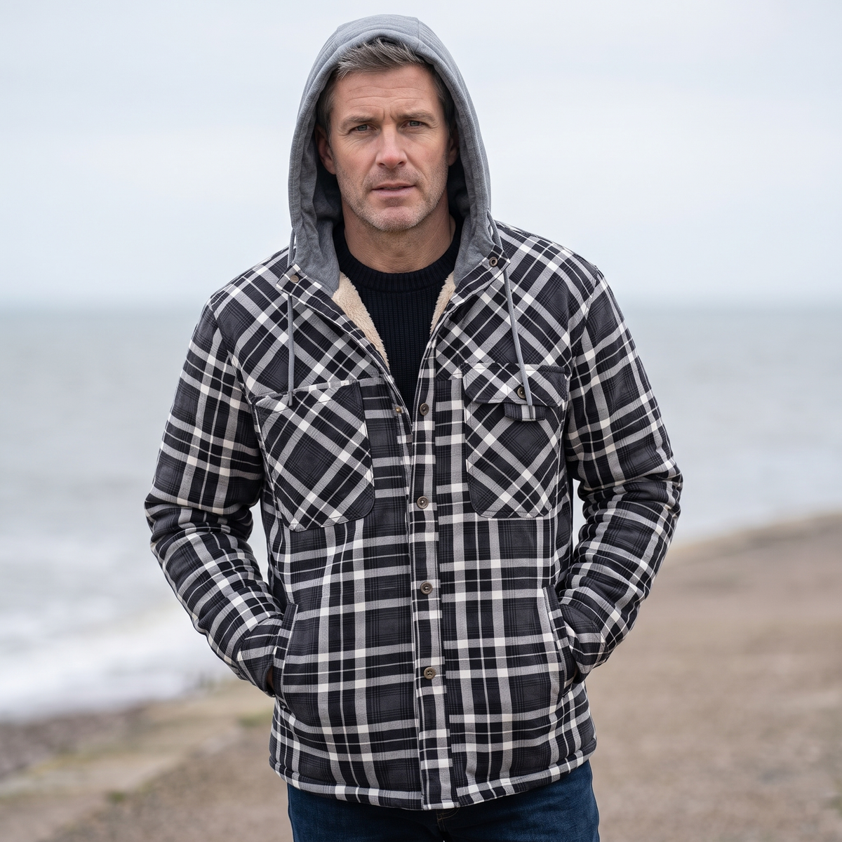 GRANTHAM HEAVY-LINED HOODED JACKET