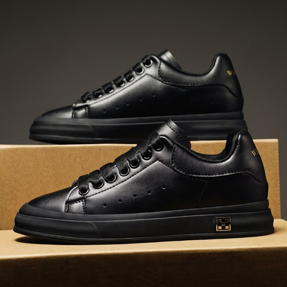 TREVELLAN HIDDEN-LIFT LEATHER SHOES