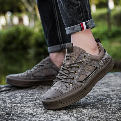 METROSTRIDE LEATHER TRAINERS