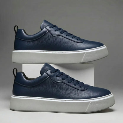 BROMLEY GRAINED LEATHER TRAINERS