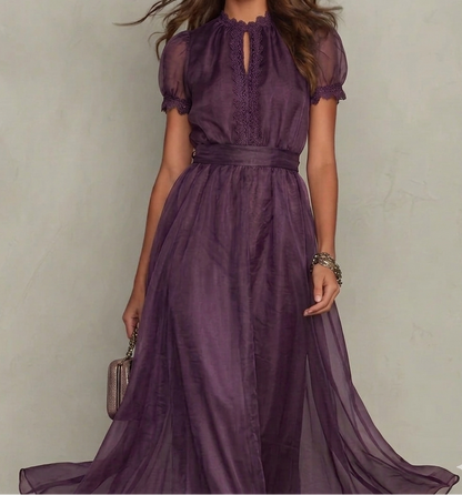 CAMELLIA LONG VINTAGE DRESS