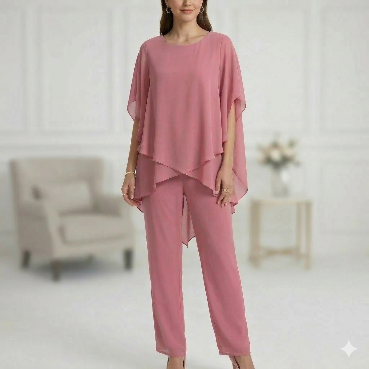 ELLA ELEGANT TOP & PANTS COMBO