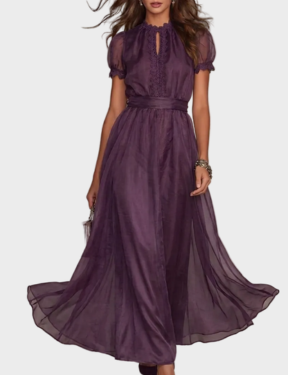 CAMELLIA LONG VINTAGE DRESS