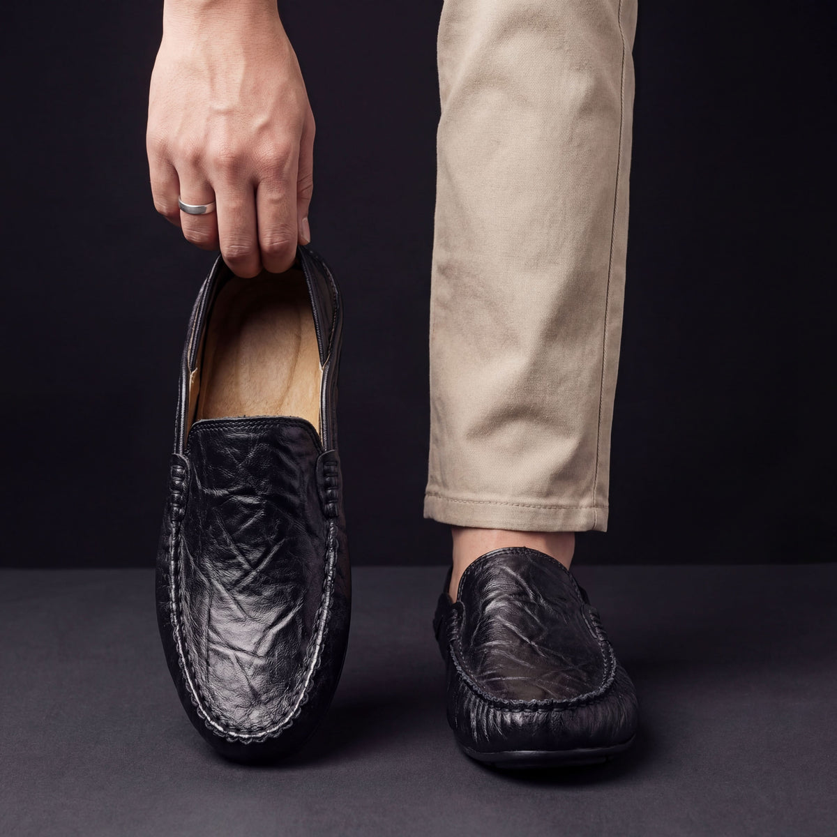 HENRY LEATHER LOAFERS