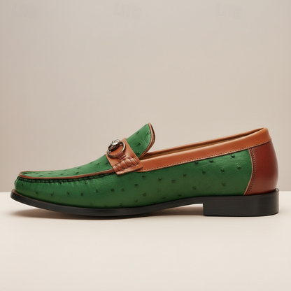 ORVANI COWHIDE LEATHER LOAFERS