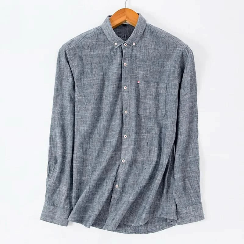SOMERSET LINEN BUTTON-DOWN