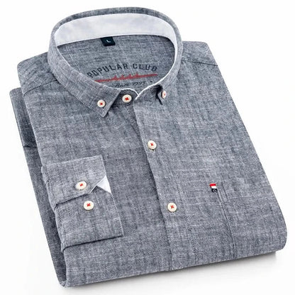 SOMERSET LINEN BUTTON-DOWN