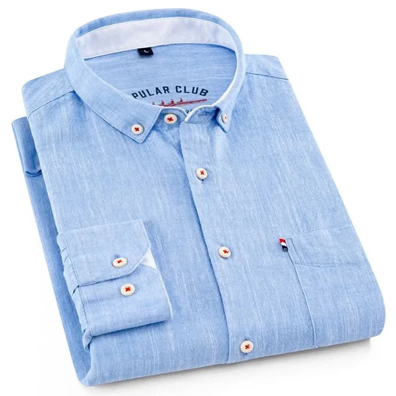 SOMERSET LINEN BUTTON-DOWN