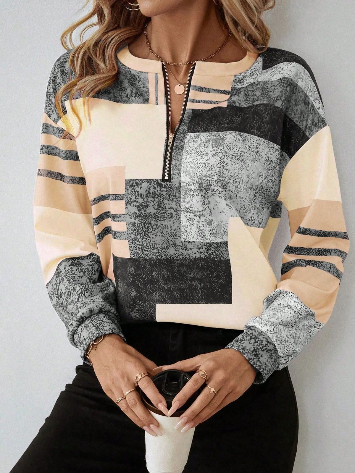 ROWAN COSY ZIP SWEATER
