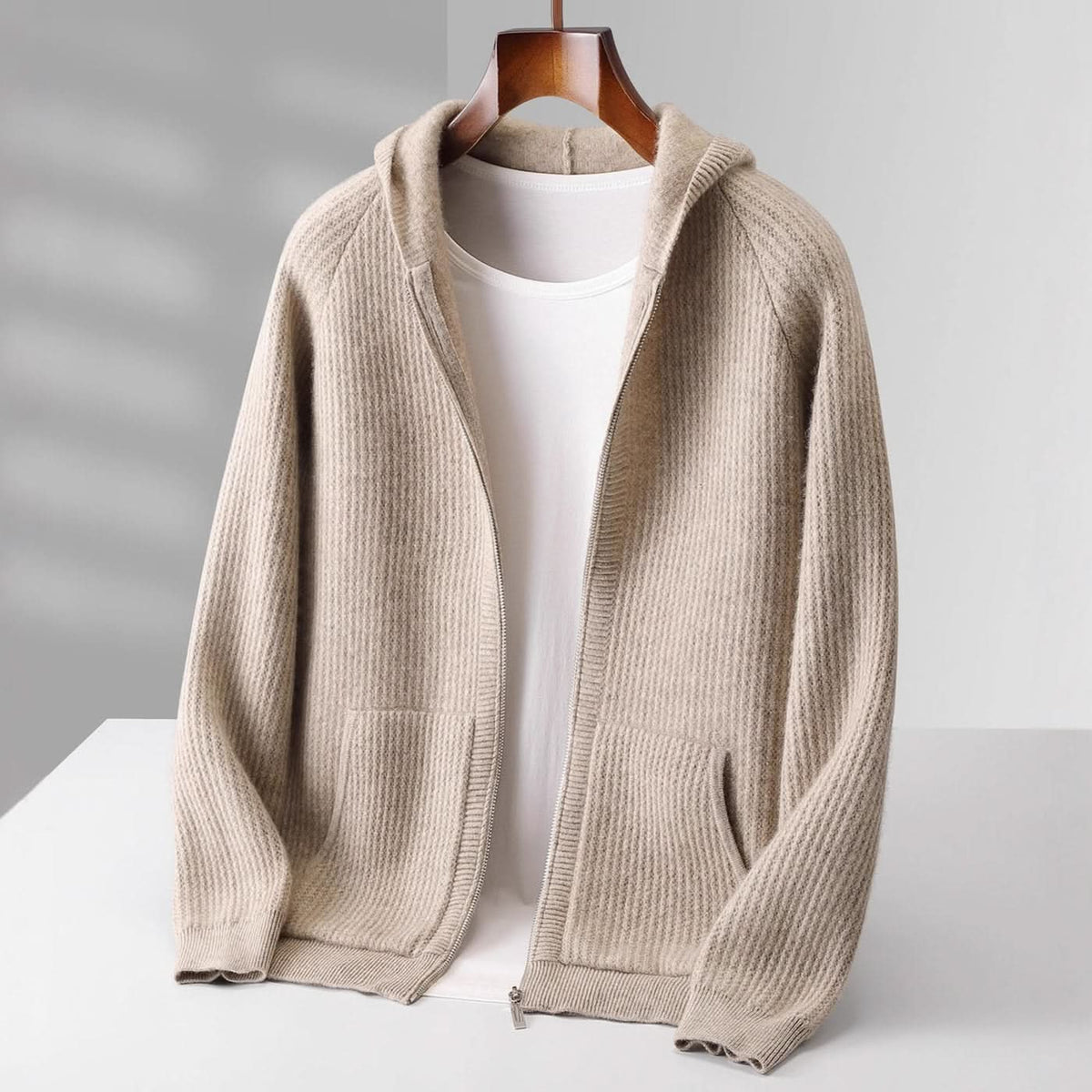 SORRENTO CASHMERE ZIP HOODIE