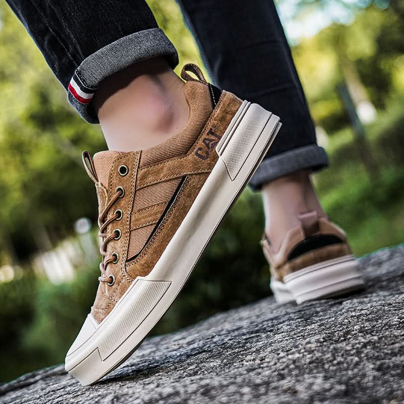 METROSTRIDE LEATHER TRAINERS