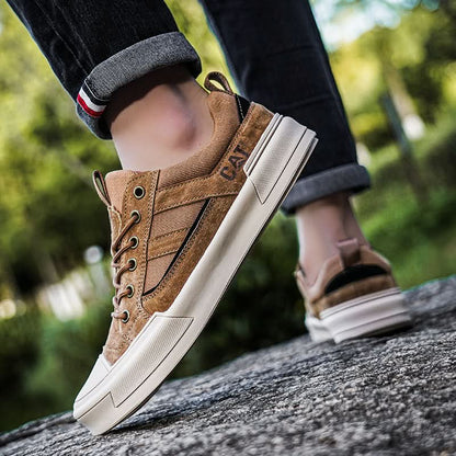 METROSTRIDE LEATHER TRAINERS