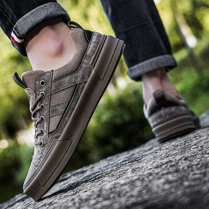 METROSTRIDE LEATHER TRAINERS