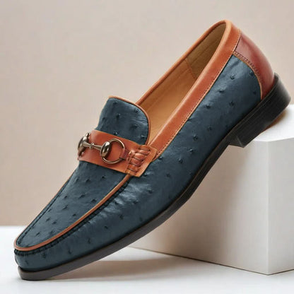 ORVANI COWHIDE LEATHER LOAFERS