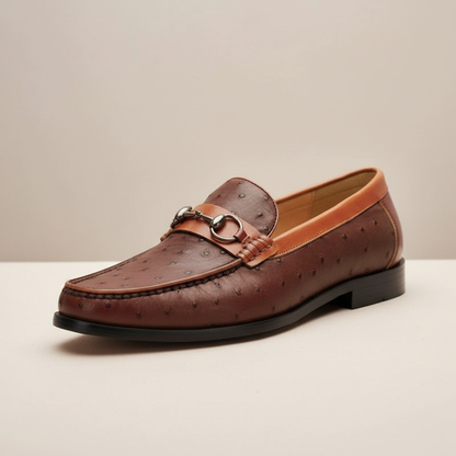 ORVANI COWHIDE LEATHER LOAFERS
