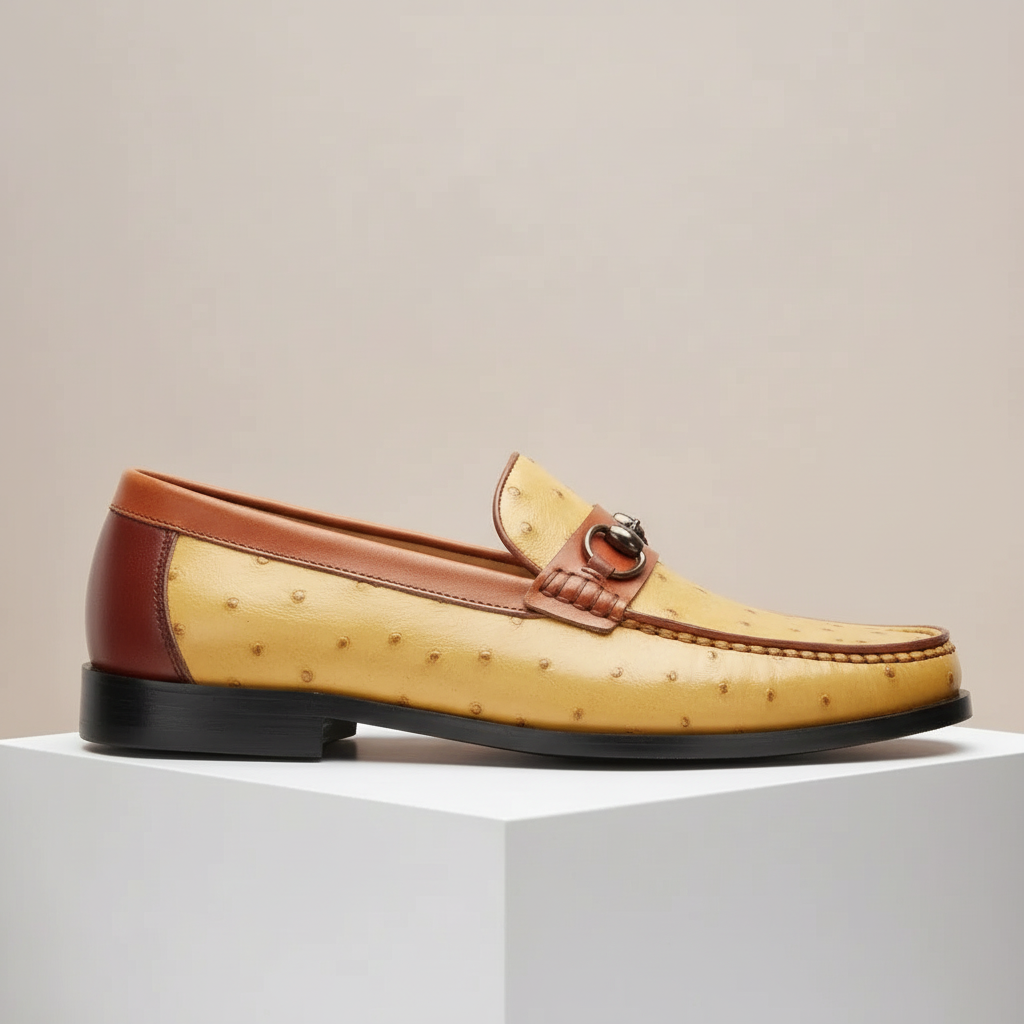 ORVANI COWHIDE LEATHER LOAFERS
