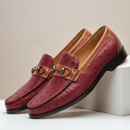 ORVANI COWHIDE LEATHER LOAFERS