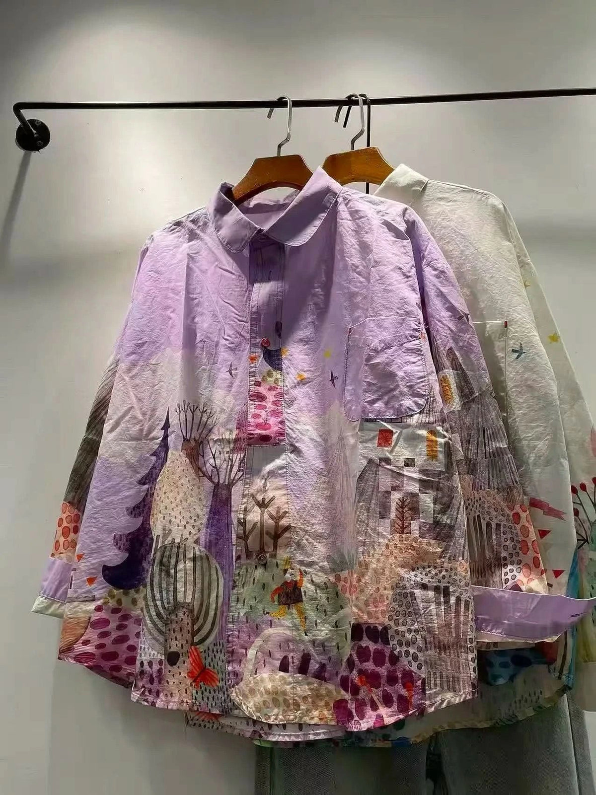 LORENA FUN PRINT OVERSIZED SHIRT