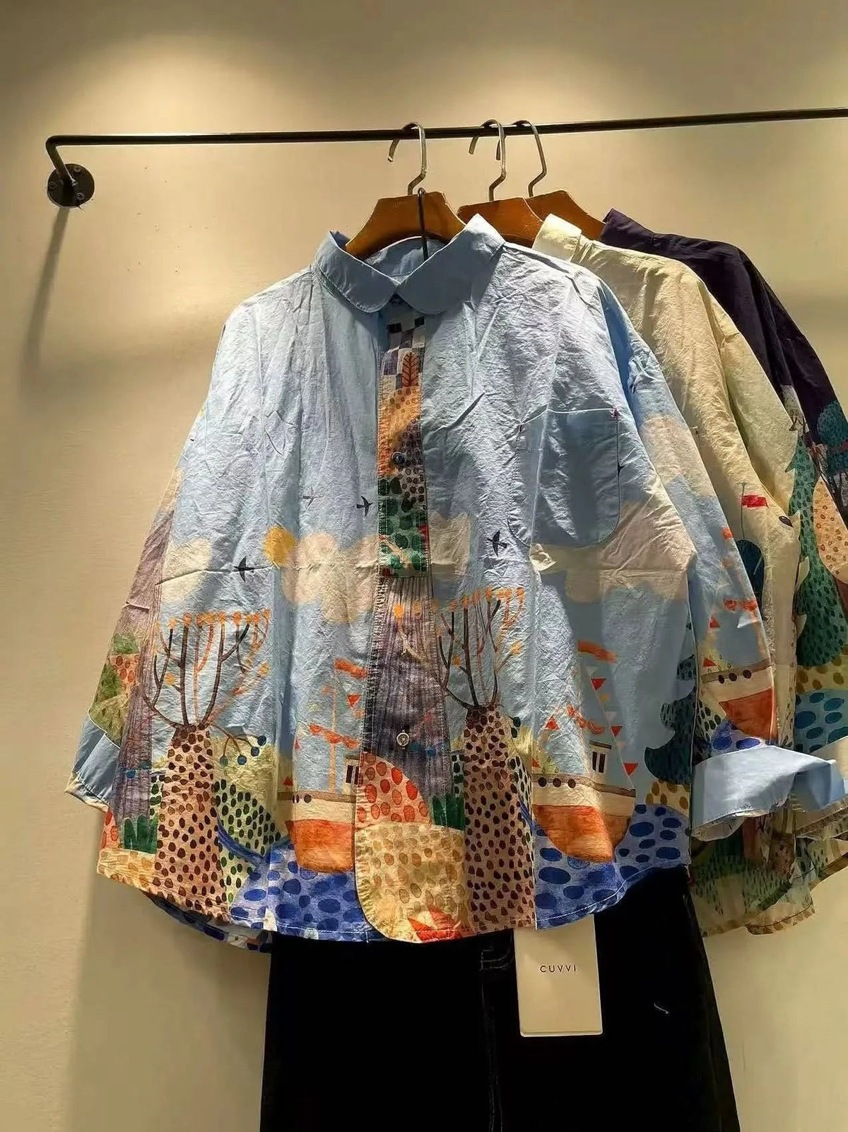 LORENA FUN PRINT OVERSIZED SHIRT