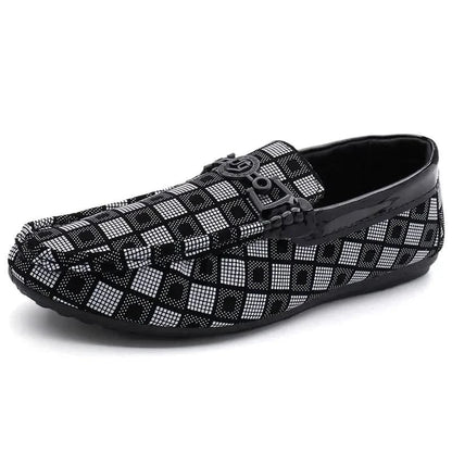 BENSON PLAID LEATHER LOAFERS