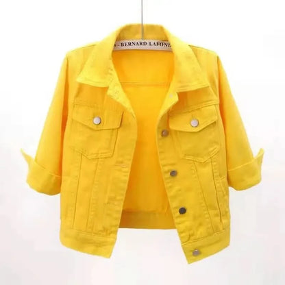 ELODIE COLOURBLOCK DENIM JACKET