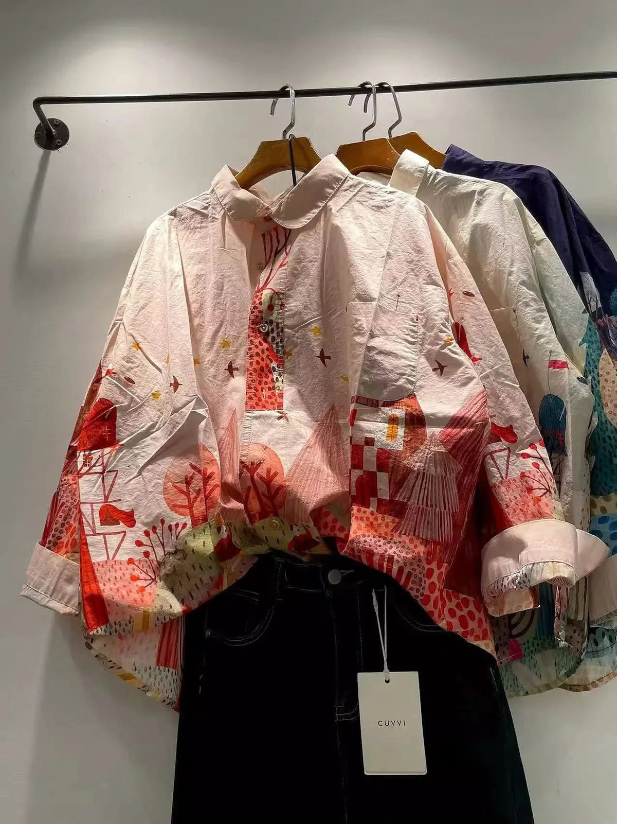 LORENA FUN PRINT OVERSIZED SHIRT