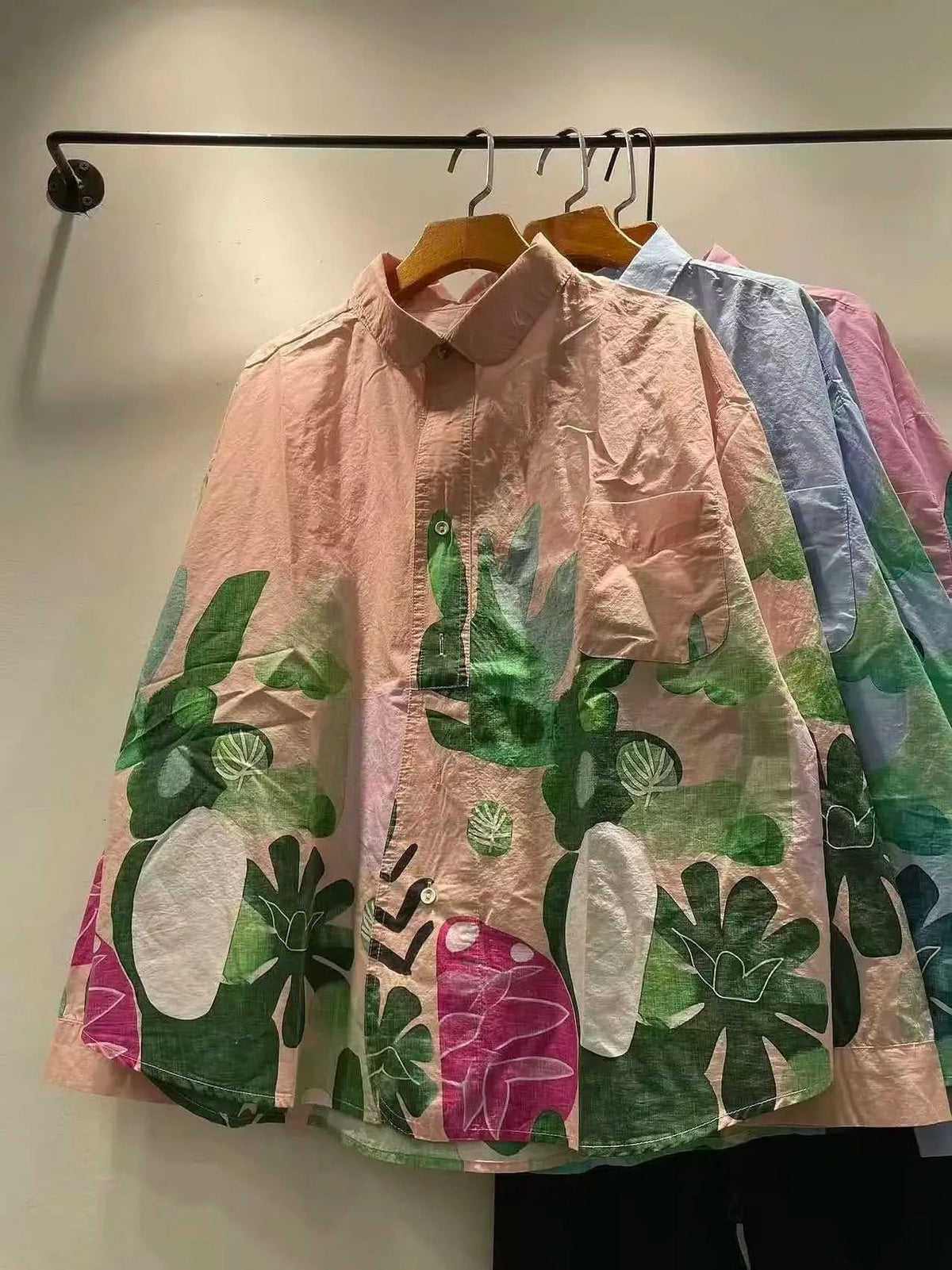 LORENA FUN PRINT OVERSIZED SHIRT