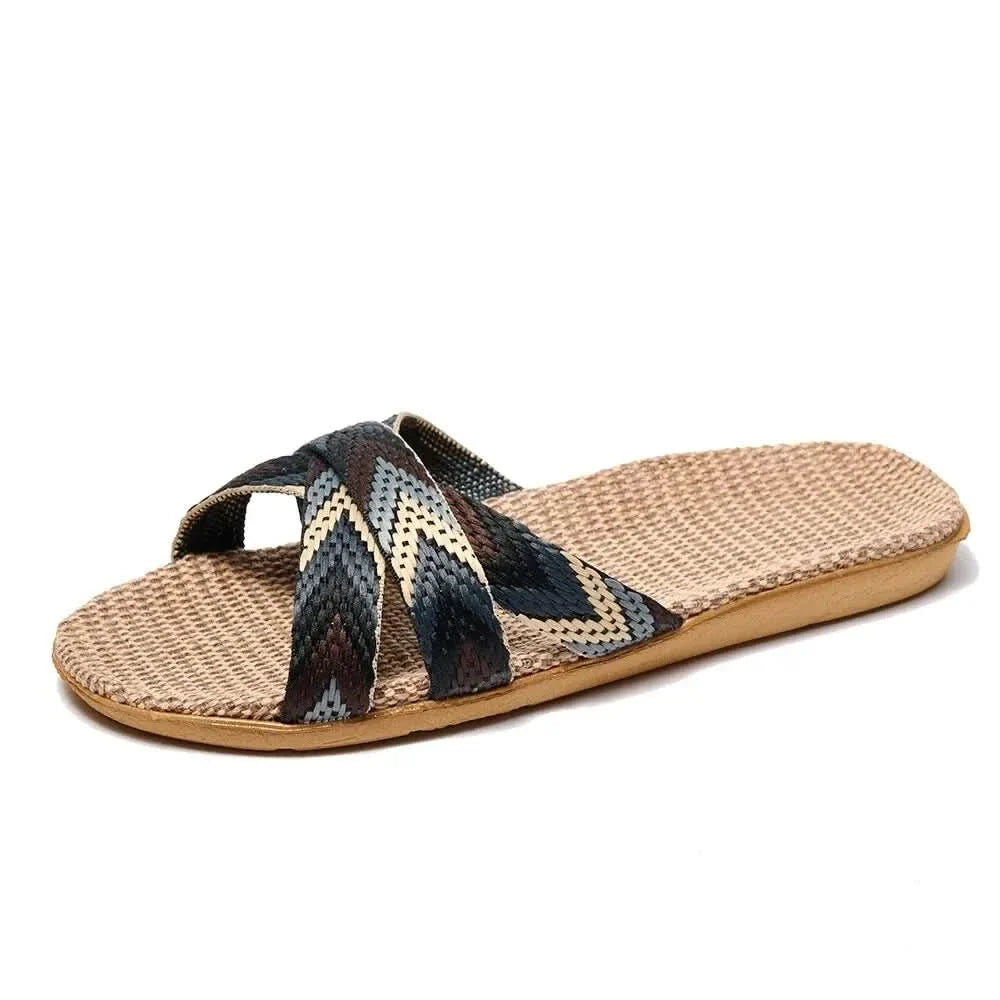 CELESTE SOFT LINEN SLIP-ONS