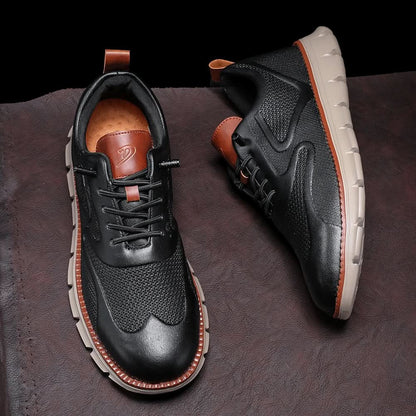 CALDWELL LEATHER TRAINERS