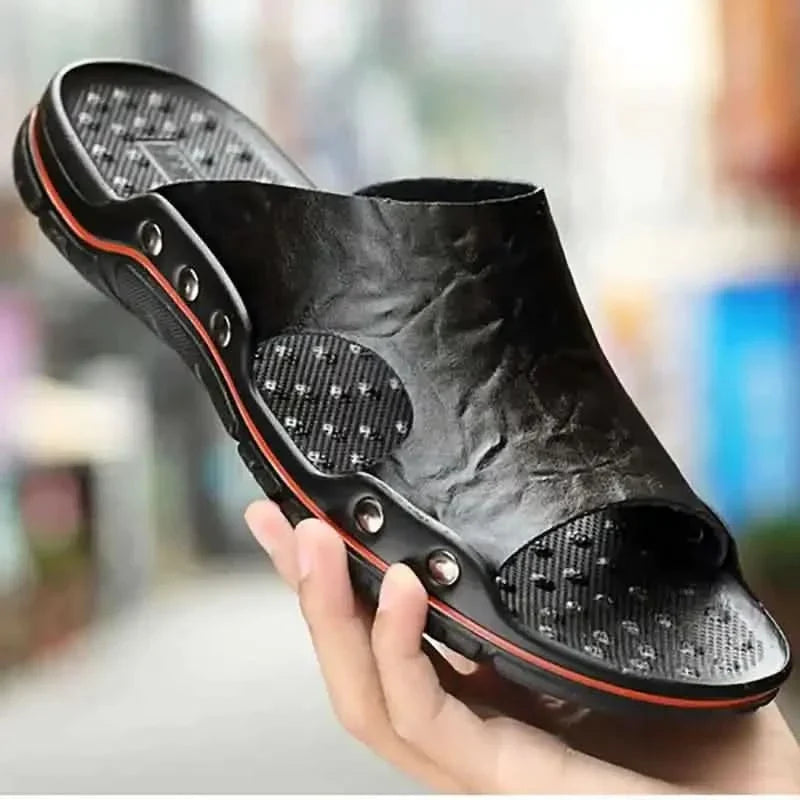 MONTEROSSO LEATHER SANDALS