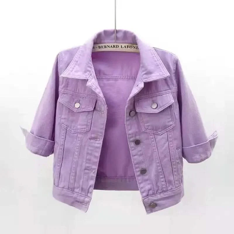 ELODIE COLOURBLOCK DENIM JACKET