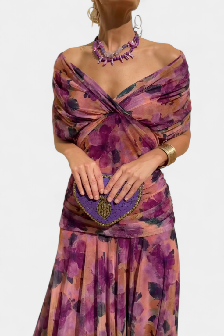 VALENTINA WILDFLOWER V-DRESS