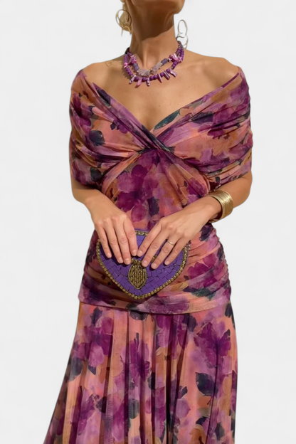 VALENTINA WILDFLOWER V-DRESS