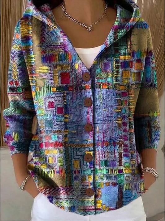 NOIRA TEXTURED ART CARDIGAN