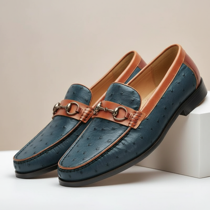 ORVANI COWHIDE LEATHER LOAFERS